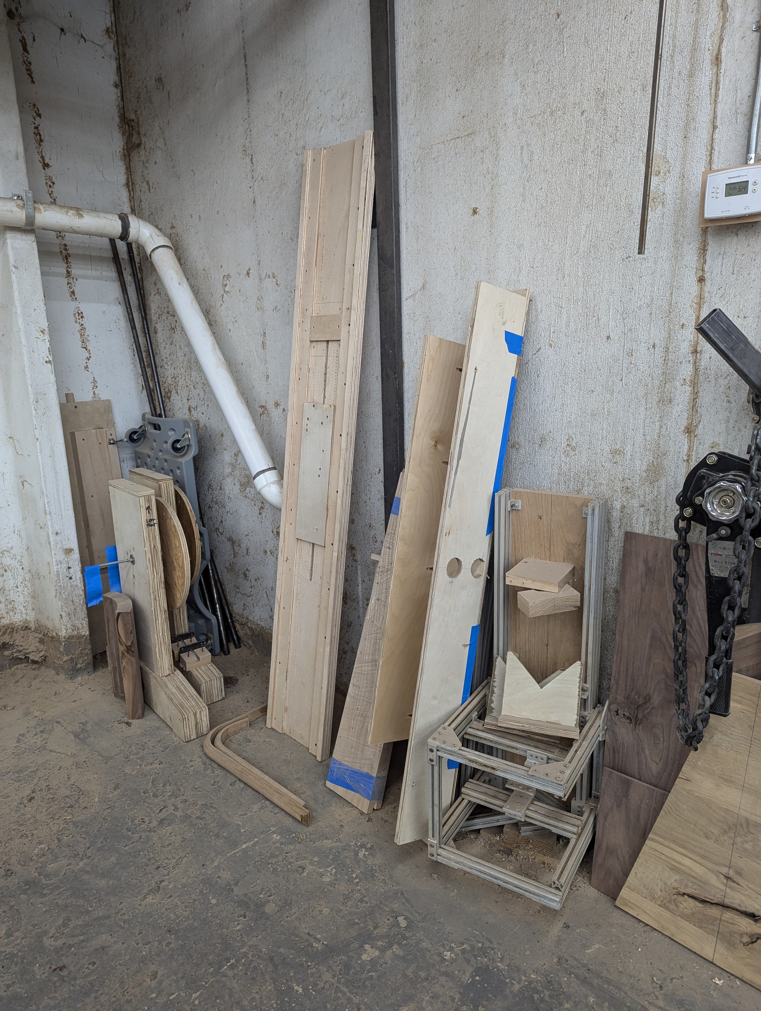 Open tool drawer before organization — East Point workshop