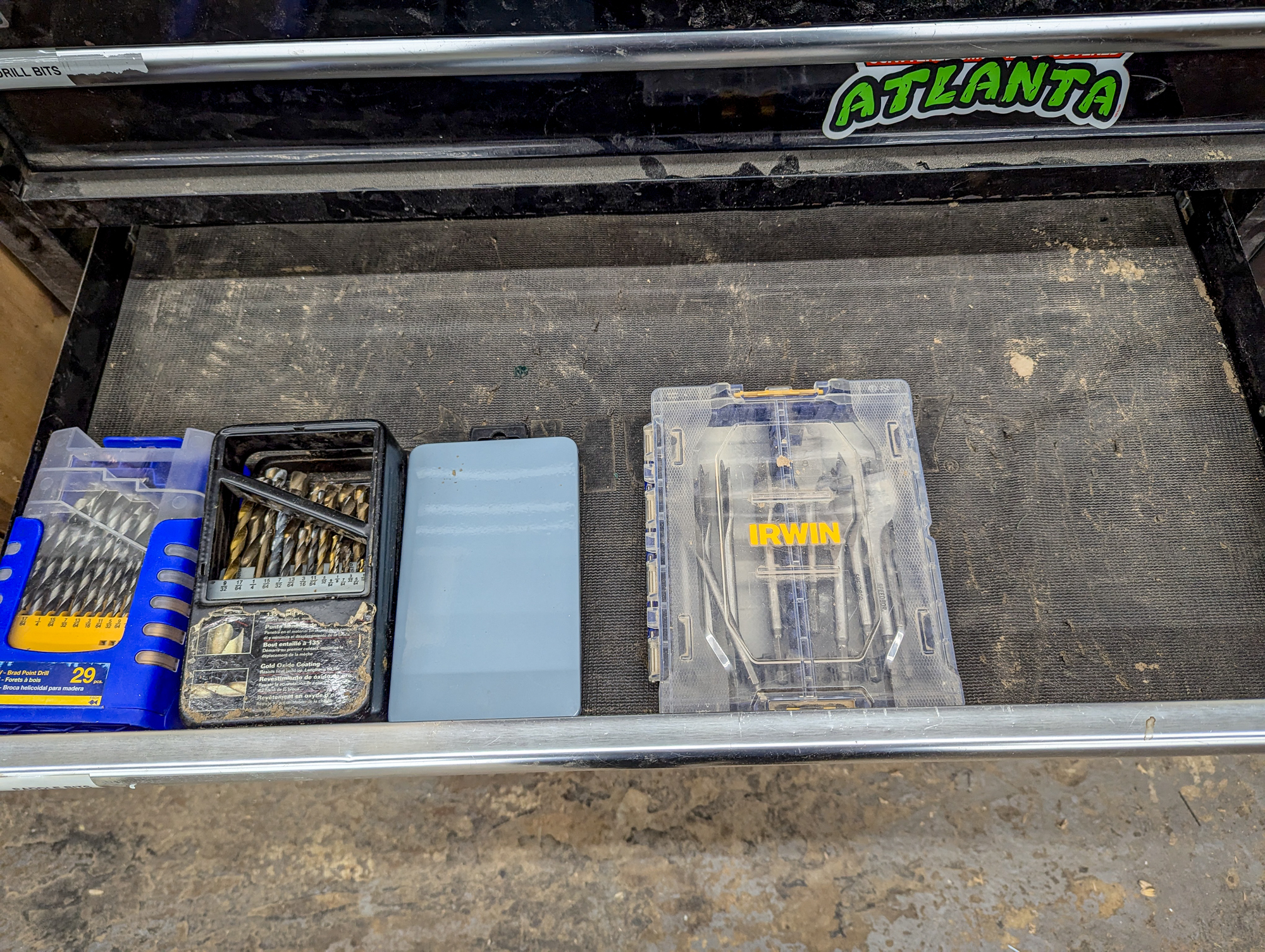 Organized workshop storage after system install — East Point
